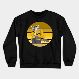 cool-tiger skater design - Gifts Crewneck Sweatshirt